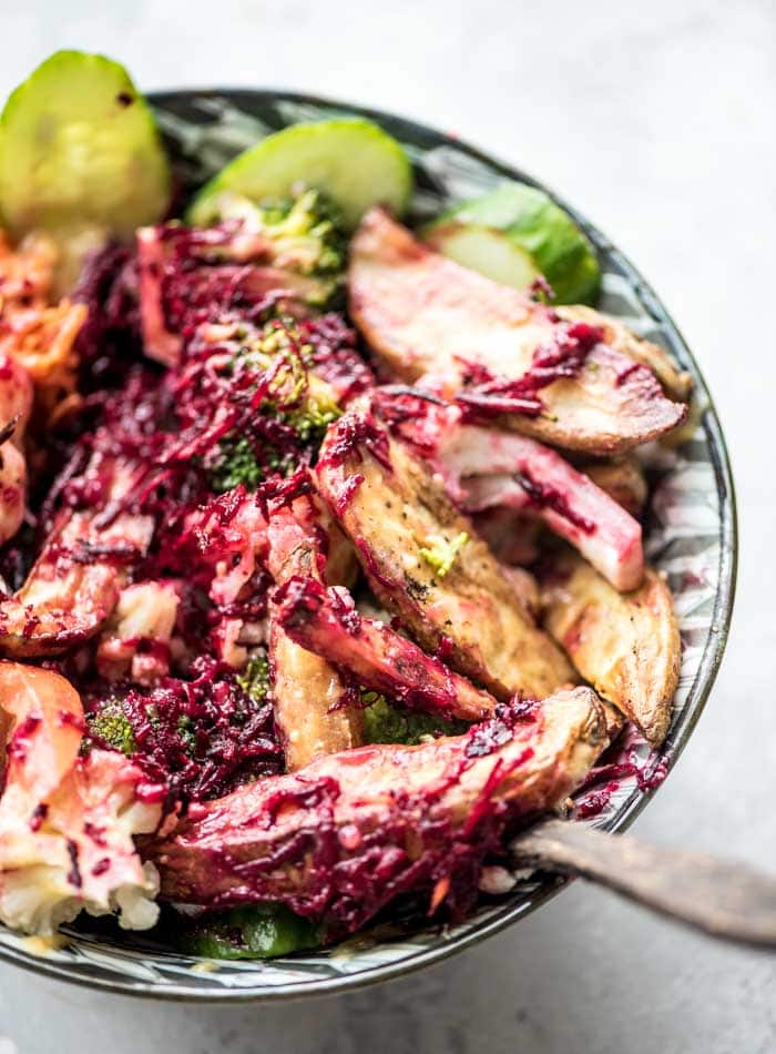 Vegan Dragon Bowls with Miso Gravy  Running on Real Food