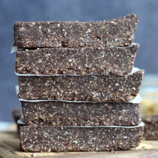 Healthy Vegan No-Bake Chocolate Chia Energy Bars