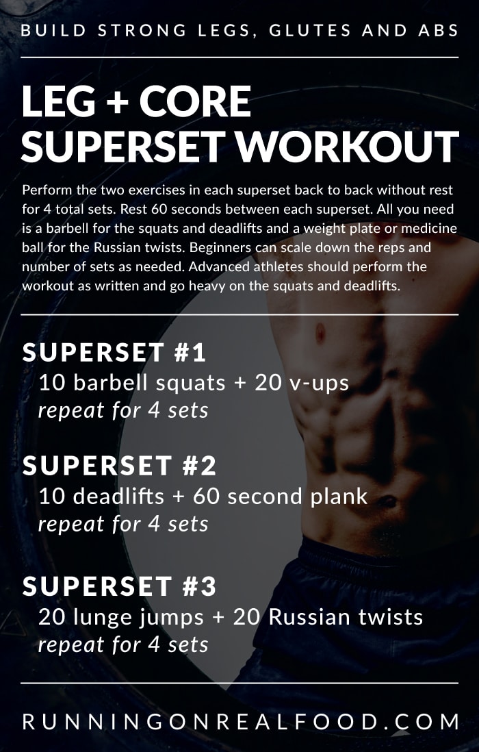 Leg and Core Superset Workout