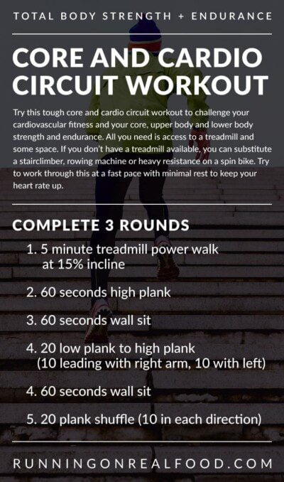 Core And Cardio Circuit Workout - Running On Real Food