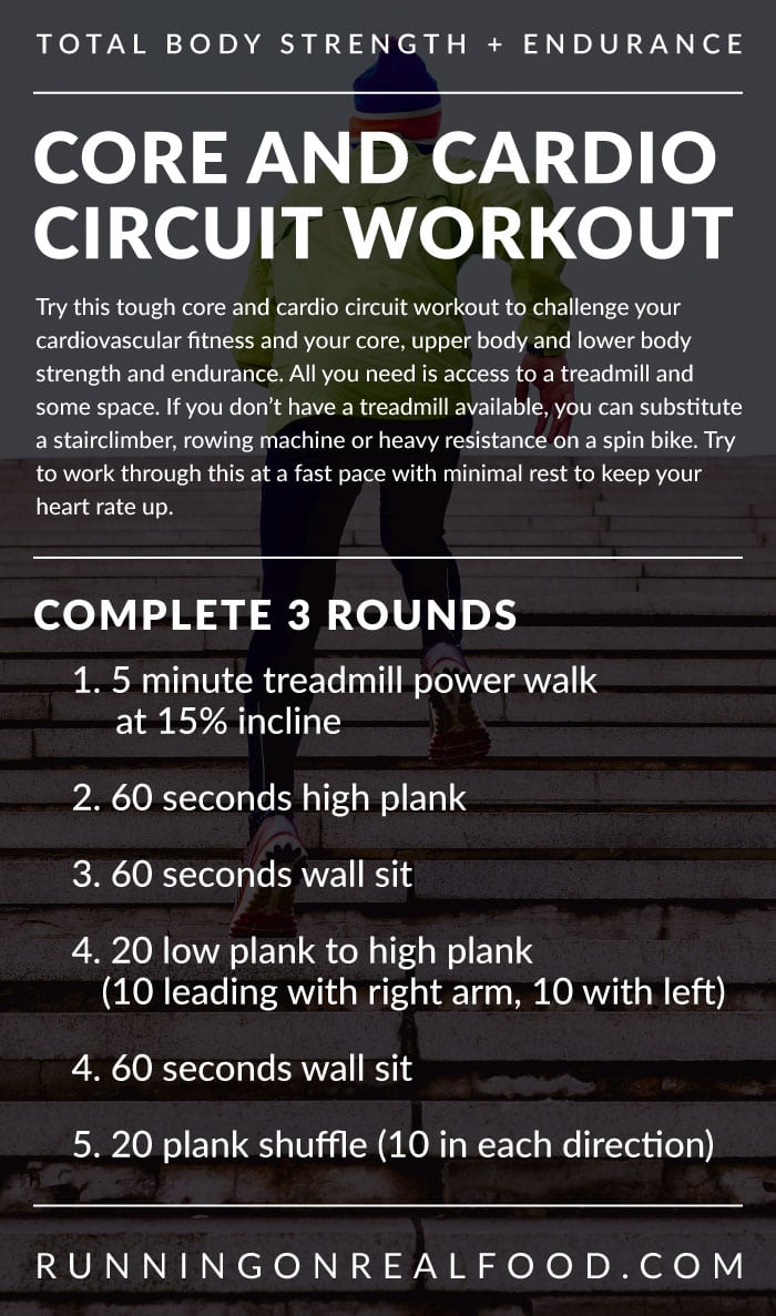 Core and Cardio Circuit Workout for Total Body Strength and Endurance