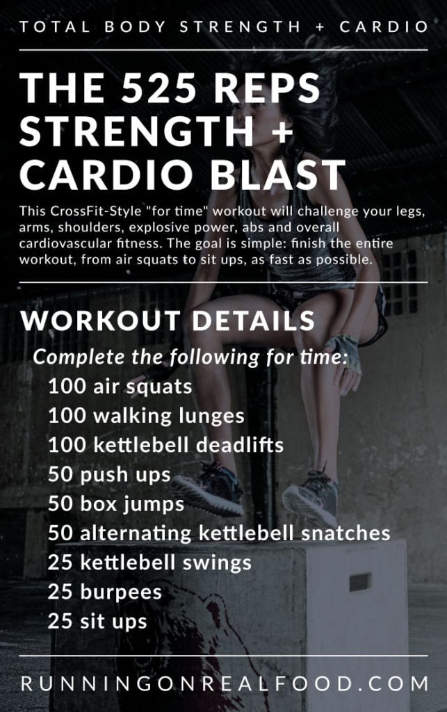 Total Body Strength and Cardio Workout: A Crossfit-Style MetCon WOD