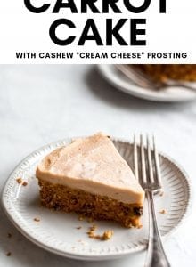 Raw Vegan Carrot Cake with Cashew Frosting - Running on Real Food