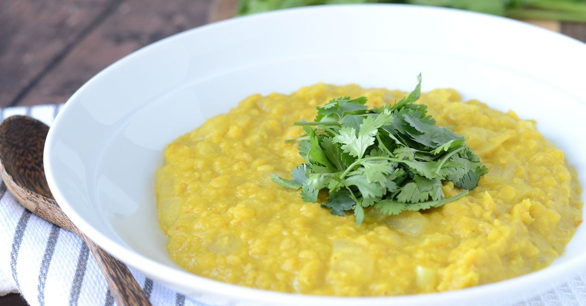 Coconut Red Lentil Dahl: Simple, delicious, nutritious, vegan.