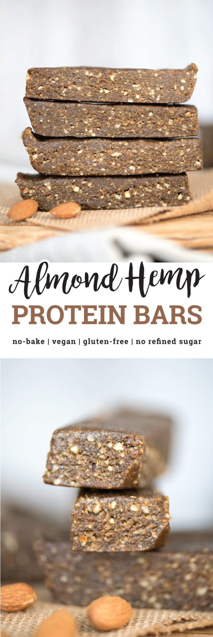 These vegan hemp protein bars are easy to make with healthy, whole food ingredients! They're delicious, packed with energizing nutrition and make a great pre-workout snack, breakfast or snack. Gluten-free, no refined sugar, oil-free.