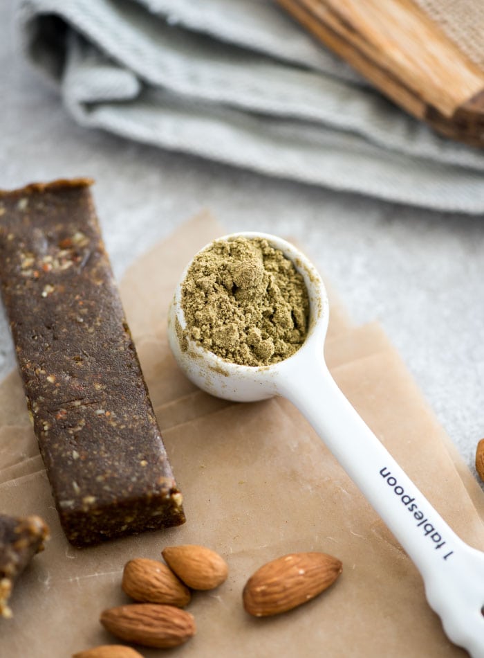 Vegan No-Bake Hemp Protein Bars