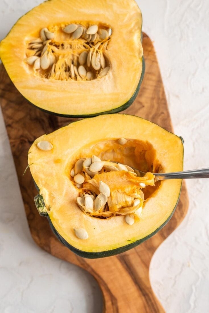 Vegan Stuffed Acorn Squash Recipe - Running on Real Food