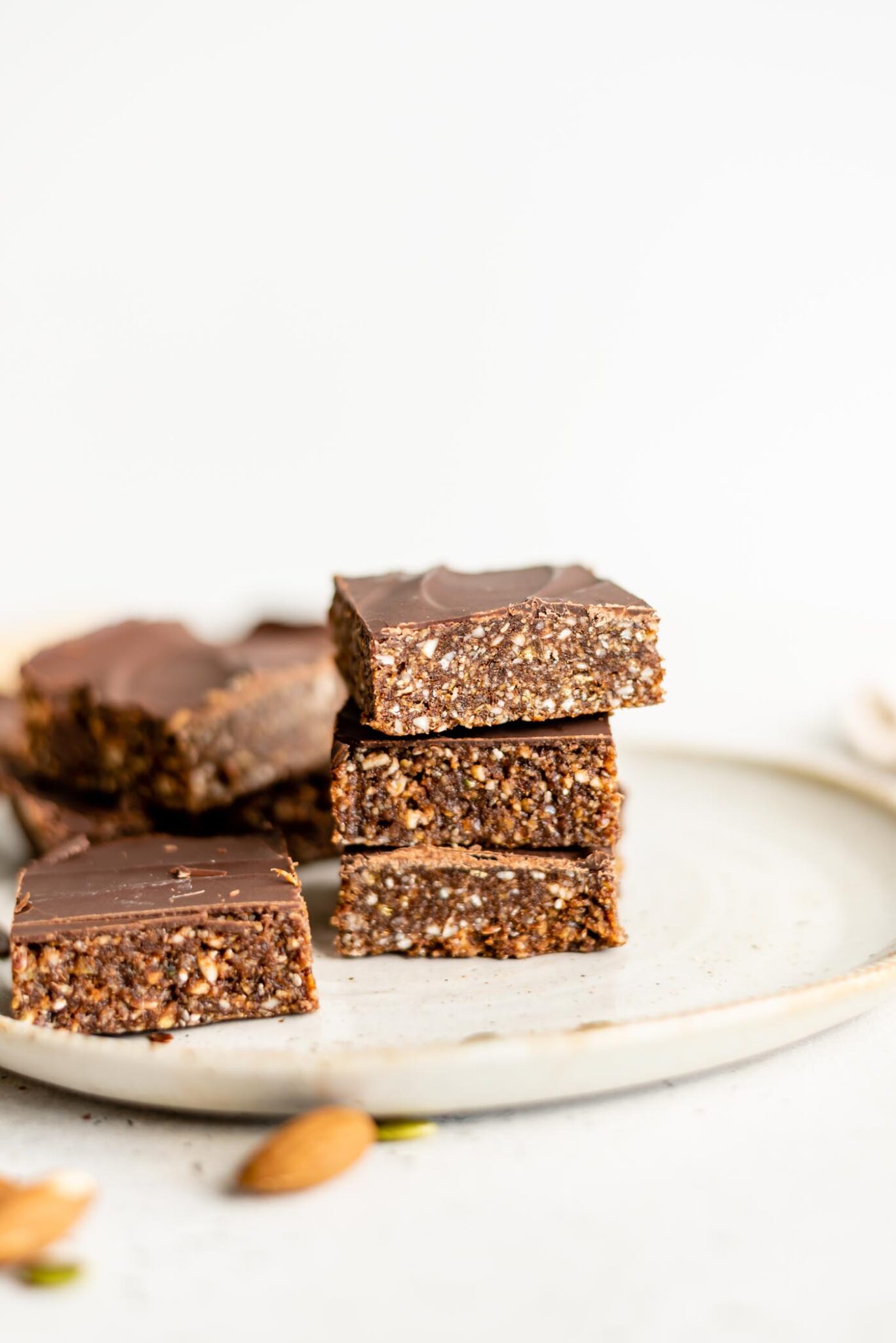 No-Bake Superfood Energy Bars with Chocolate - Running on Real Food