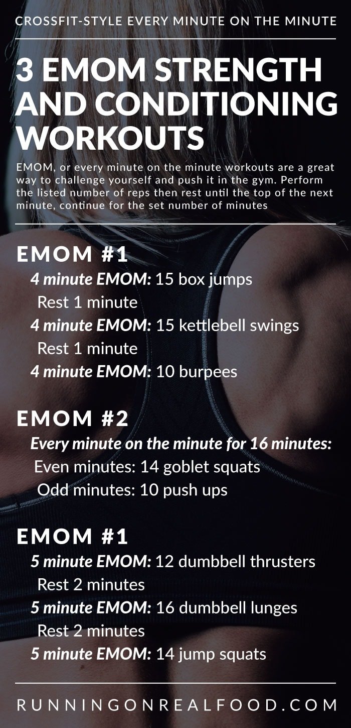 3 CrossFit EMOM Workouts for Conditioning and Total Body Strength