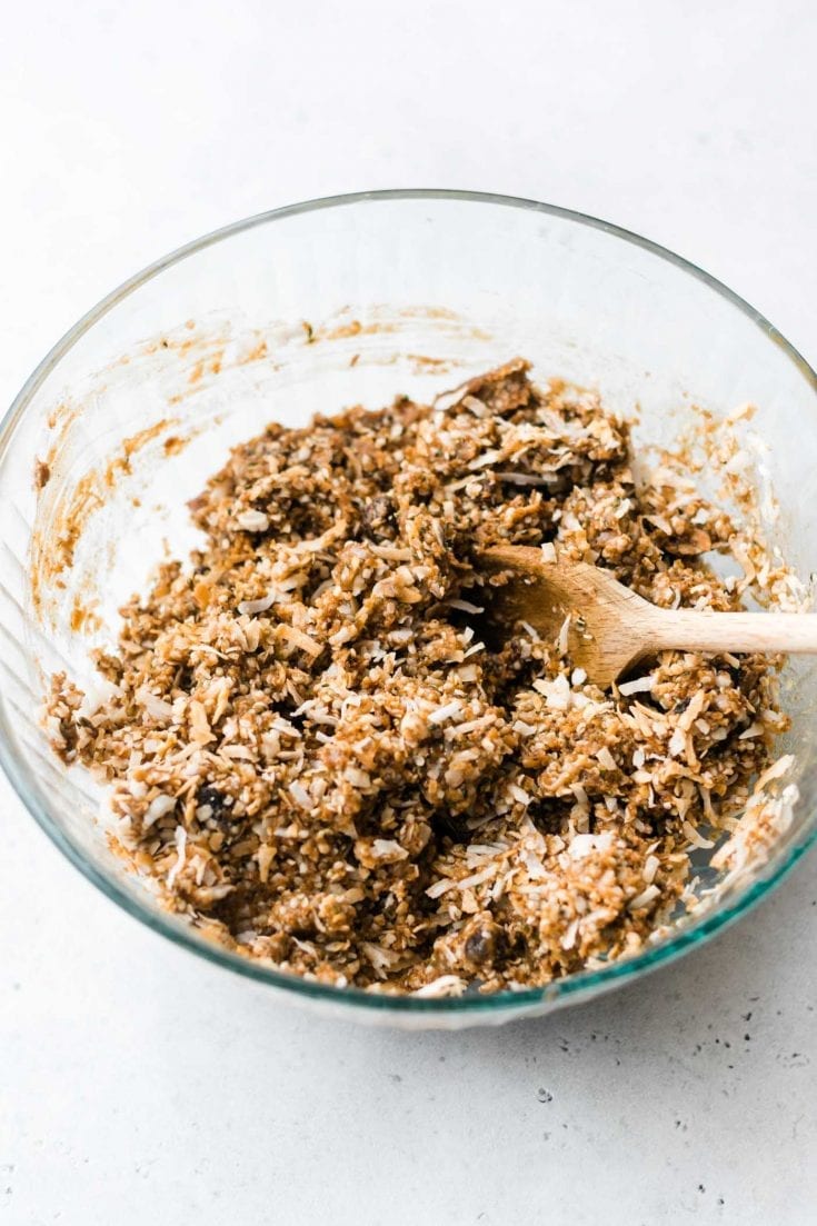 No-Bake Paleo Granola Bars with Coconut and Hemp Seeds