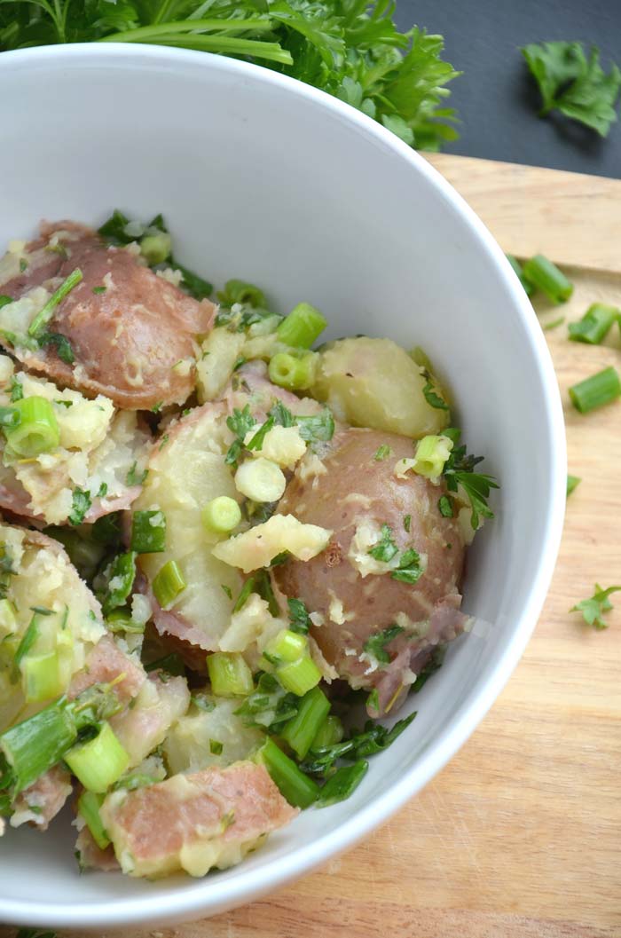 Warm Potato Salad with Herb Vinaigrette | vegan, gluten-free