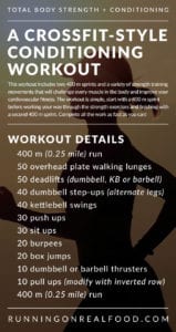 Functional Fitness Conditioning Workout - Running on Real Food