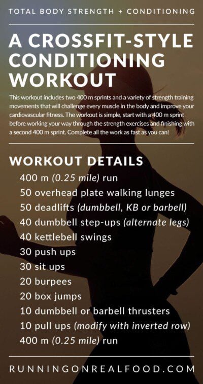 Functional Fitness Conditioning Workout - Running On Real Food