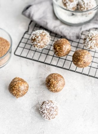 Easy Nut-Free Maple Flax Energy Balls Recipe - Running on Real Food