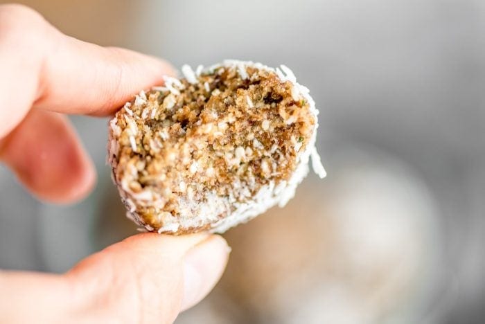 Easy No-Bake Maple Flax Balls with Sesame and Hemp