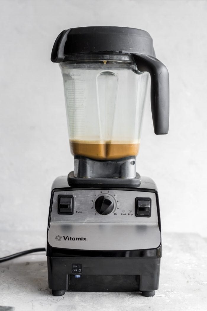 Creamy coffee in a Vitamix blender.
