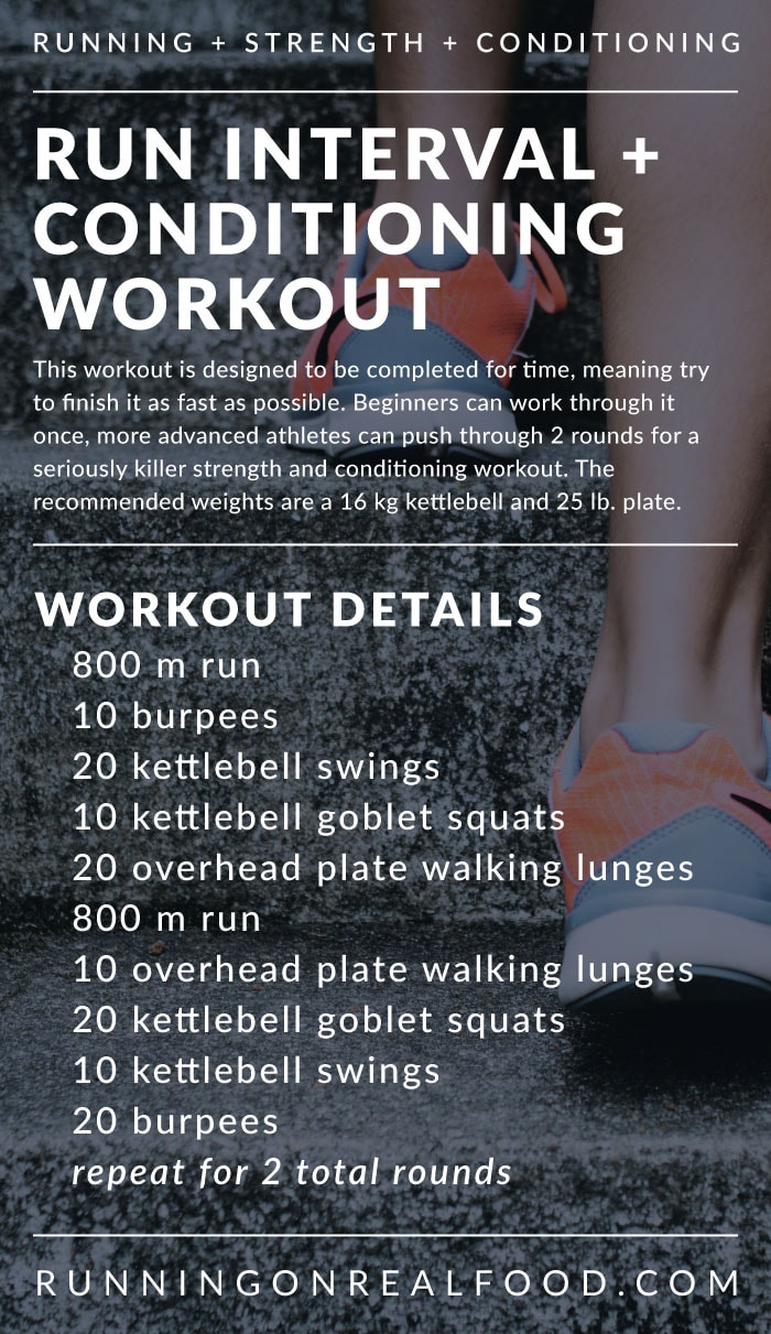 Run Intervals Strength and Conditioning Workout