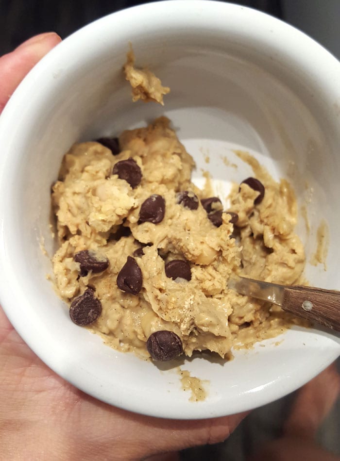 Peanut Butter Chickpea Protein Cookie Dough for Vegan Flexible Dieters