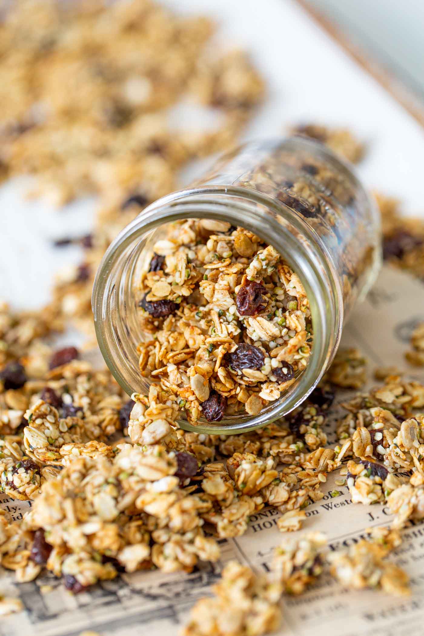 Healthy Cinnamon Raisin Granola Recipe - Running on Real Food