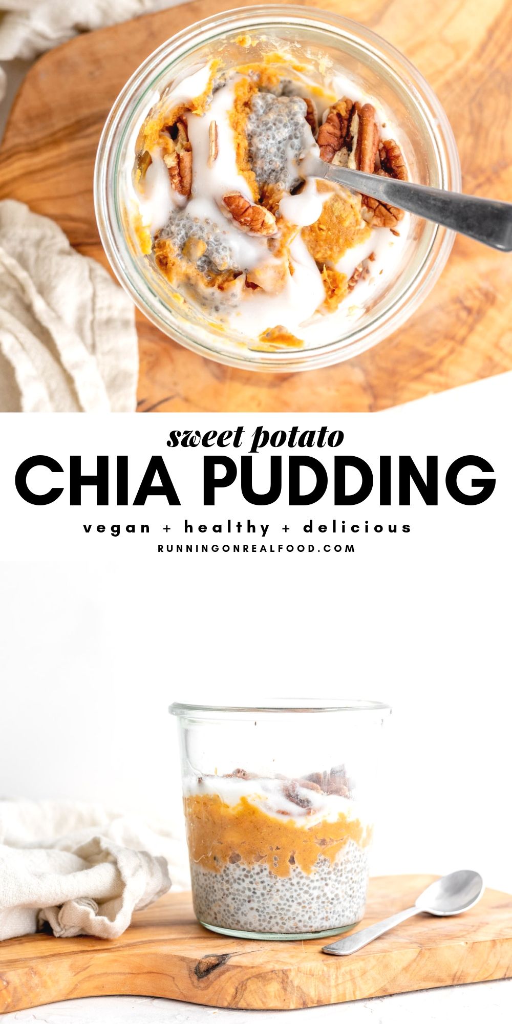 Sweet Potato Chia Seed Pudding - Running on Real Food
