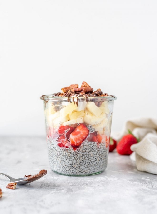 Banana Split Chia Seed Pudding - Running on Real Food