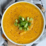 Slow Cooker Butternut Squash Soup - 4 ingredients only!