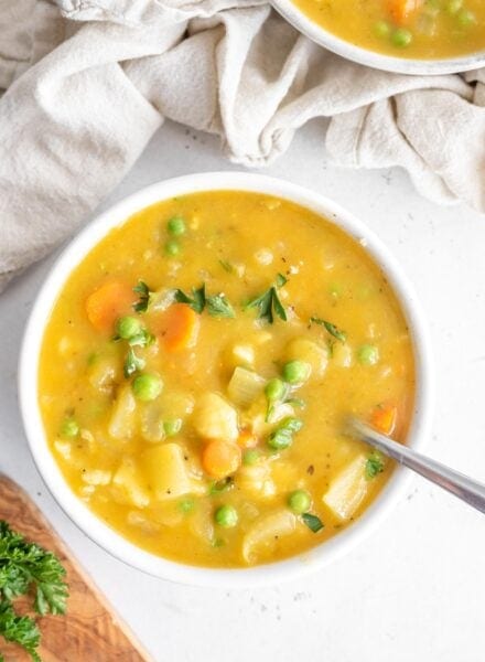 Cauliflower Potato Soup (Easy & Vegan) - Running on Real Food