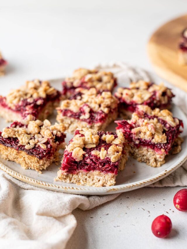 Cranberry Crumble Bars for a Yummy Thanksgiving Dessert