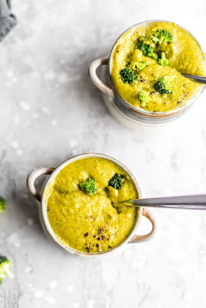 Vegan Cream Of Broccoli Soup Recipe - Running On Real Food