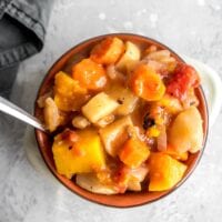 Healthy Slow Cooker Root Vegetable Stew - Running on Real Food