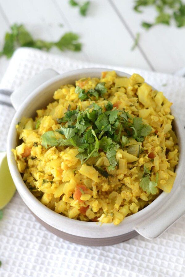 Healthy Vegan Cauliflower Coconut Dahl