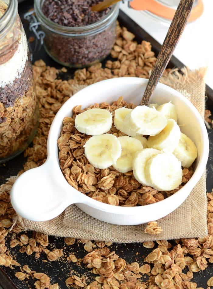 Easy Vegan Peanut Butter Granola Recipe - Running on Real Food