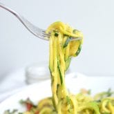 6-Ingredient Easy Vegan Cheesy Zoodles - Low Fat, Low Carb and High in Protein