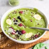 Matcha Smoothie Recipe with Banana and Pineapple - Running on Real Food