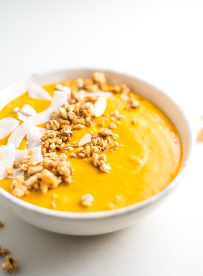 Thick Creamy Butternut Squash Smoothie Bowl - Running on Real Food