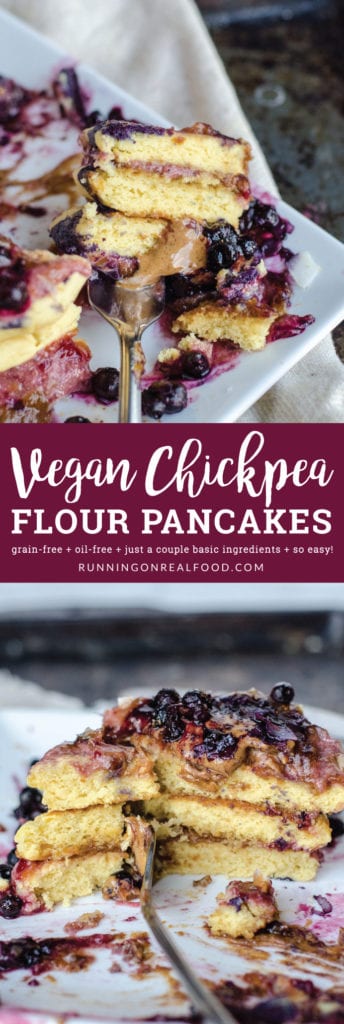 vegan chickpea flour pancakes