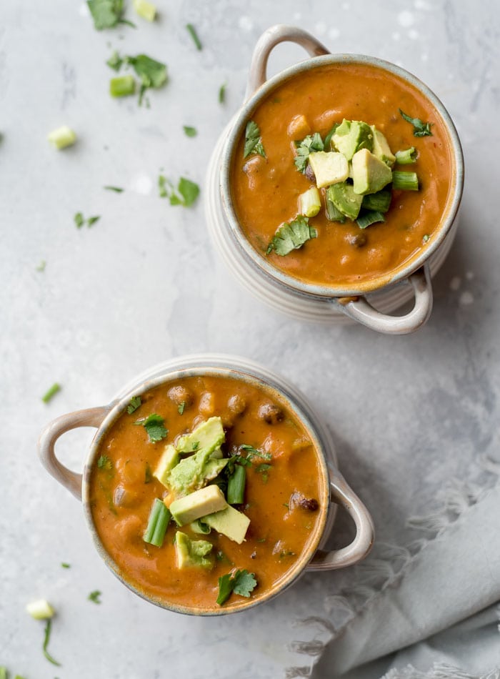 Spicy Vegan Black Bean Soup | easy, hearty and nutritious