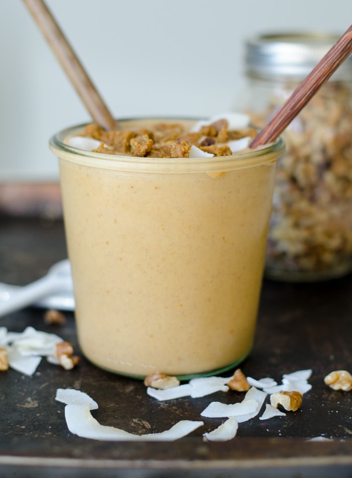 Peanut Butter Pumpkin Smoothie with Vanilla Protein