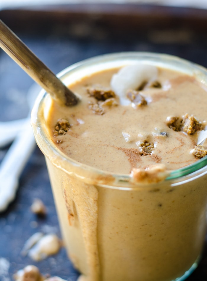 Peanut Butter Pumpkin Smoothie with Vanilla Protein