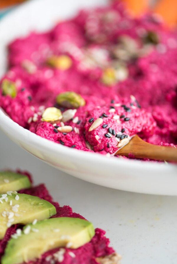 Oil-Free Healthy Beet Hummus