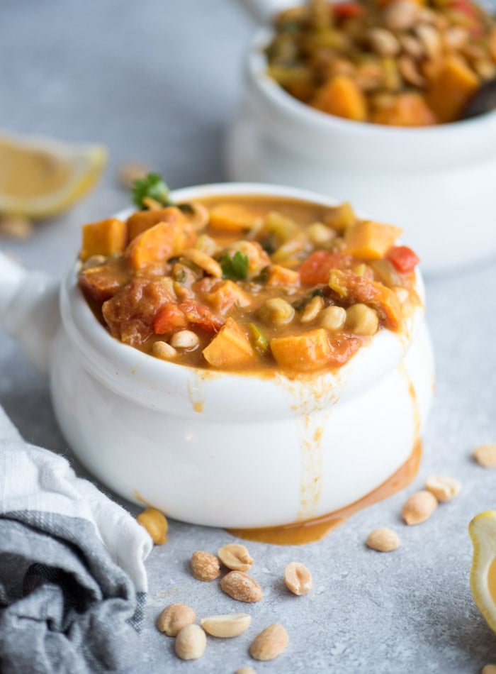 Moroccan Vegetable Peanut Stew with Sweet Potato