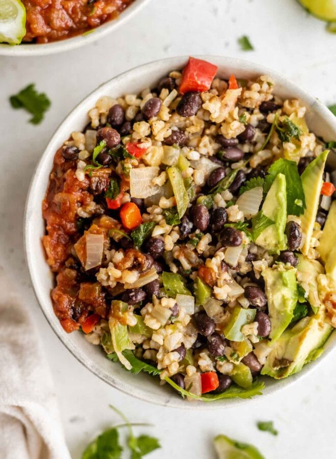 Easy Vegan Black Beans and Rice - Running on Real Food