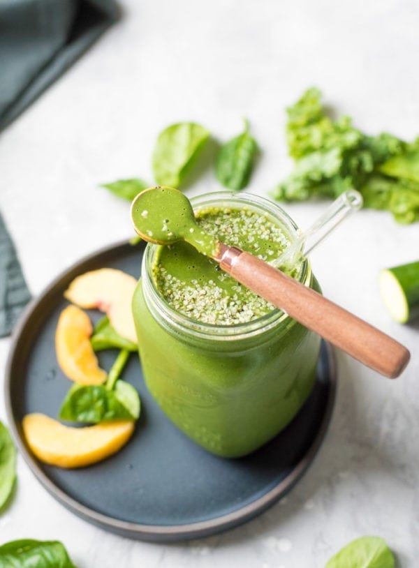 Green Monster Smoothie Recipe - Running on Real Food