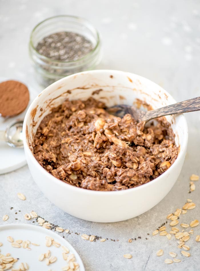 Vegan Peanut Butter Chocolate Oatmeal Recipe - Running on Real Food