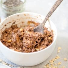 Vegan Peanut Butter Chocolate Oatmeal