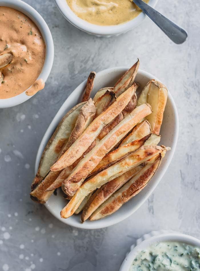 Healthy Oil-Free Baked Potato Wedges