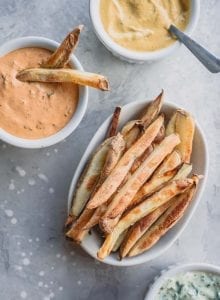 Healthy Oil-Free Baked Fries | Running on Real Food