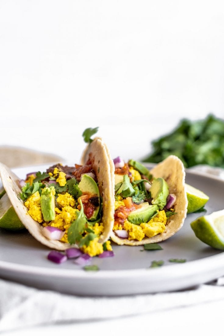 Vegan Breakfast Tacos Recipe - Running on Real Food