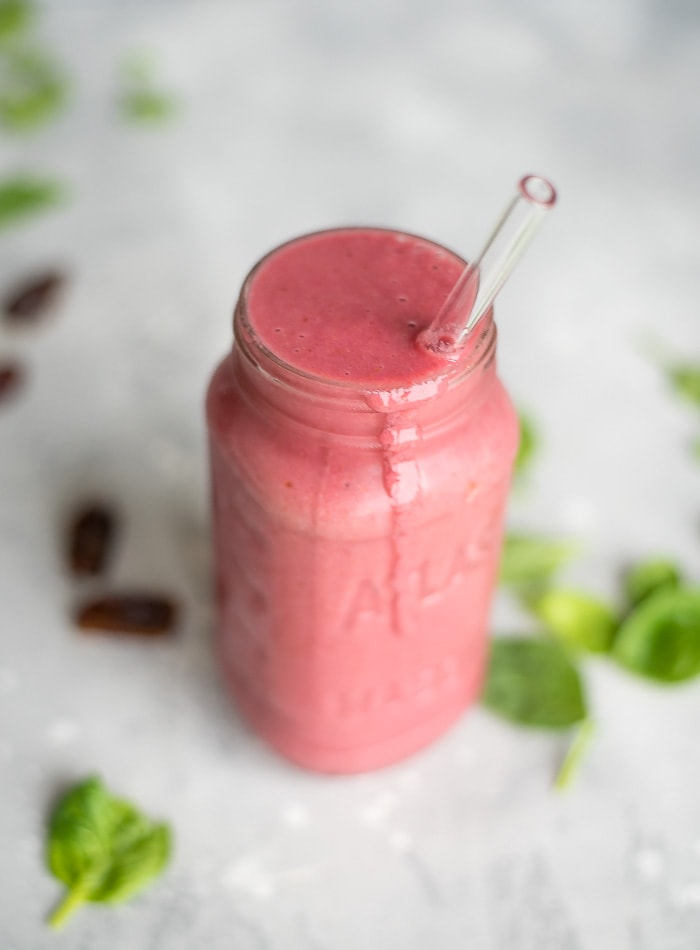 Raspberry Smoothie Recipe - Running on Real Food
