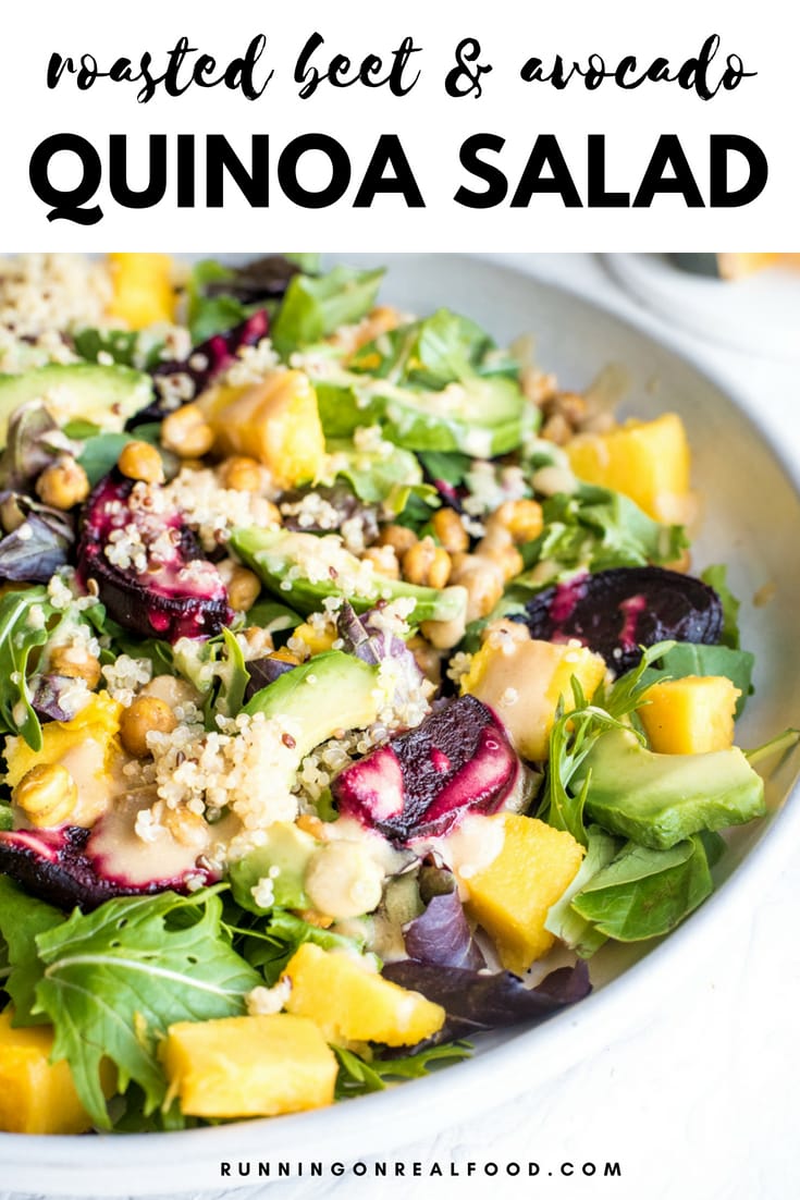 Quinoa Avocado Salad - Running on Real Food